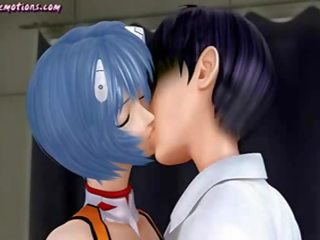 Delightful animated lady gets her burungpun licked