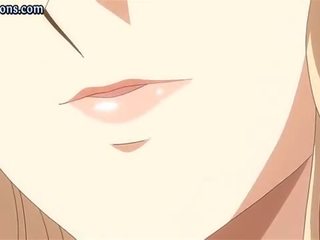 Blonde animated gets mouth filled