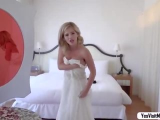 Superb Bella Rose Gets Fucked in Her Bestfriends Wedding Dress