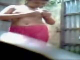 Bengali mademoiselle Taking Bath